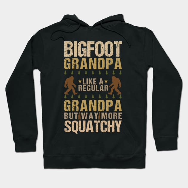 bigfoot grandpa like a regular grandpa Hoodie by Tesszero